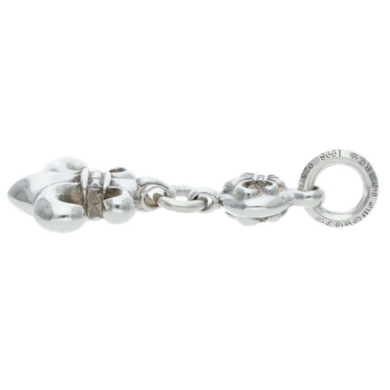 Chrome Hearts BS Fleur 1 Ball BS Charm Silver Necklace Top