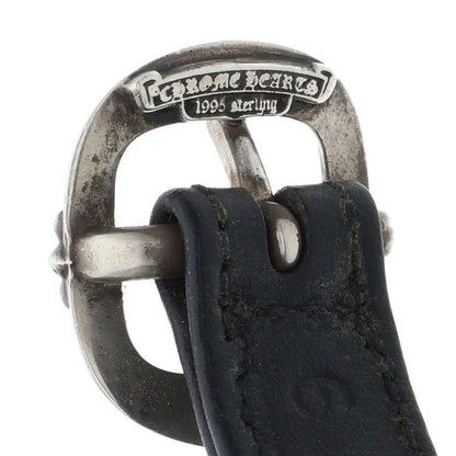 Chrome Hearts Gunslinger Crossball Leather Bracelet 9