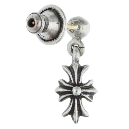 Chrome Hearts Tny CH Pls 1 Tiny Ech Plus Drop Silver Earrings