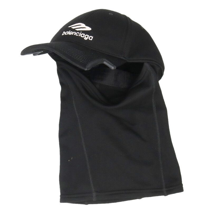 Balenciaga Logo Embroidery Neck Warmer Cap Hat