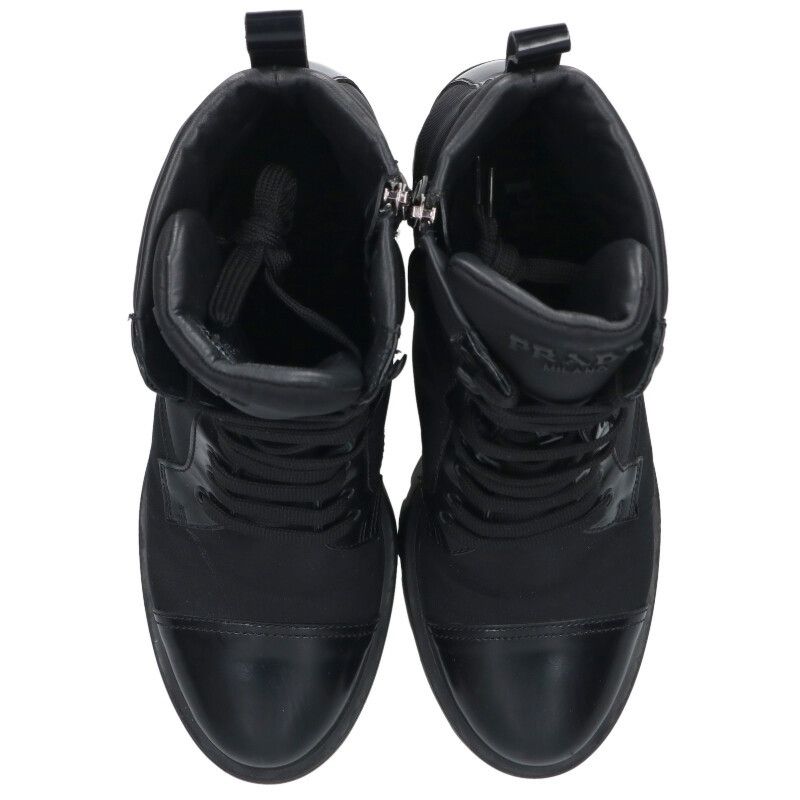 Prada 239 Re-Nylon Side Zip Boots 38.5