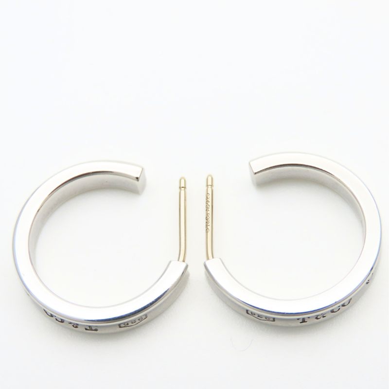 Tiffany & Co Earrings Hoop Silver
