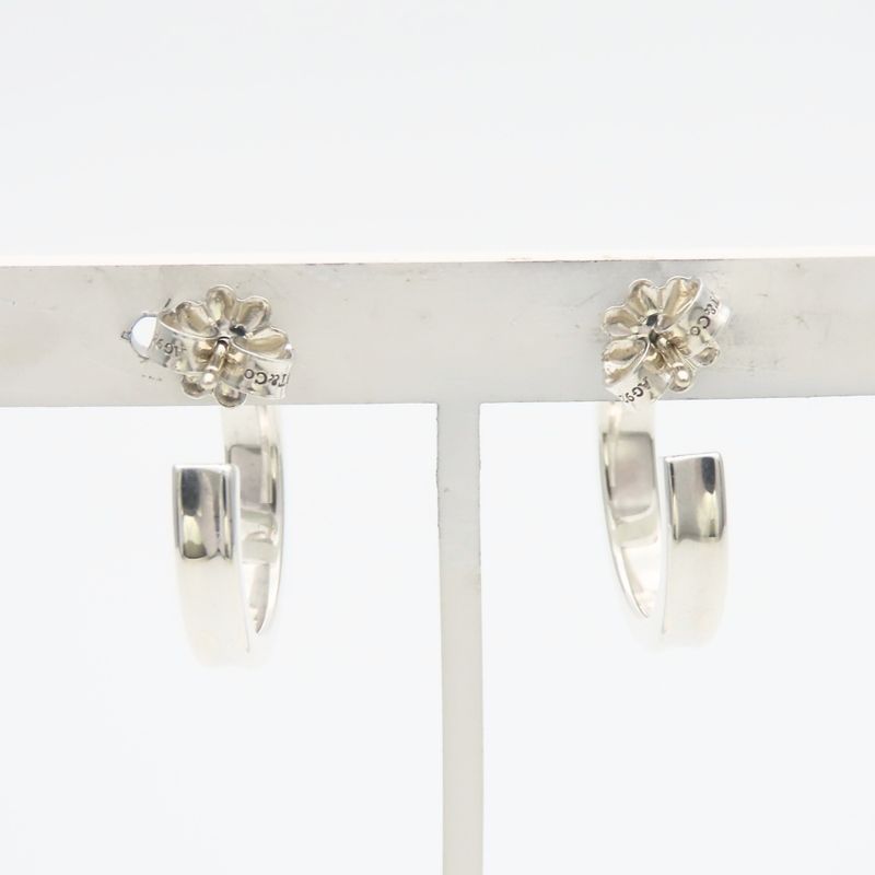 Tiffany & Co Earrings Hoop Silver
