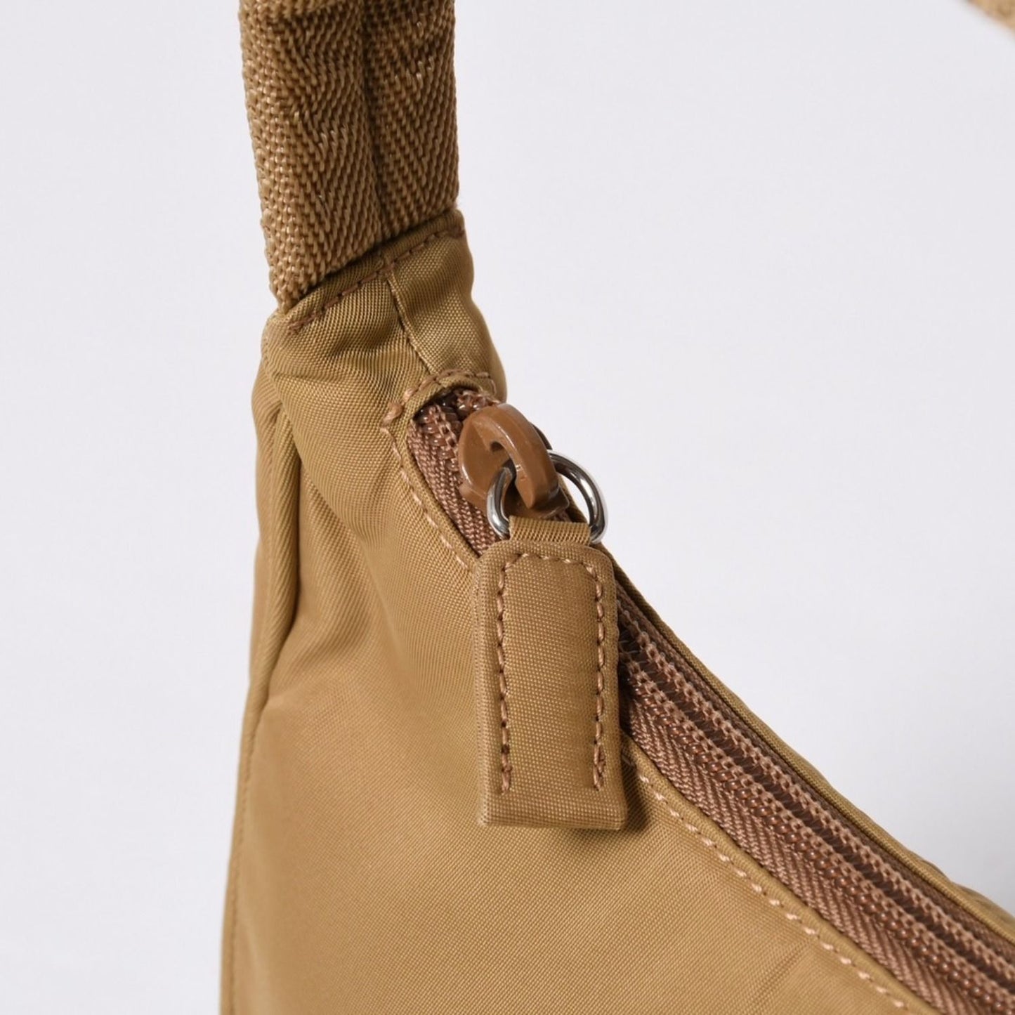 Prada Hobo Nylon Beige — view 6
