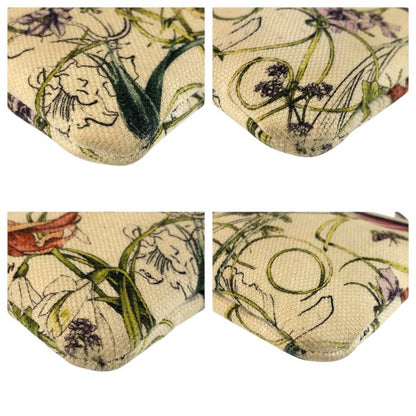Gucci Flora Ivory Gold Canvas Pouch Case