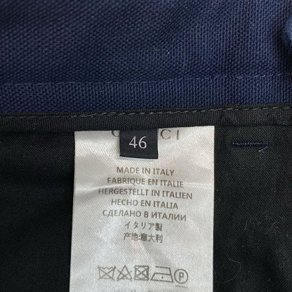 Gucci Pants 46 S Dark Navy Full Length Button Fly
