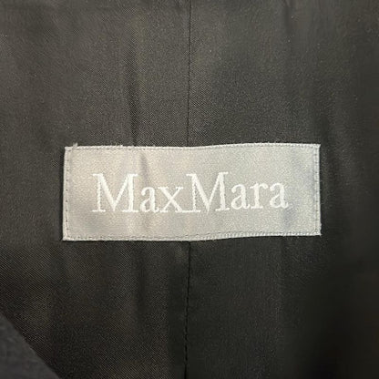 Max Mara Coat 36 S Black Long Sleeve Wool Winter