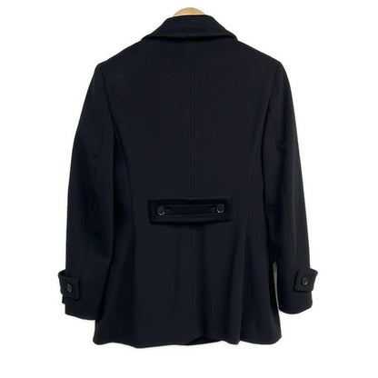 Max Mara Coat 36 S Black Long Sleeve Wool Winter