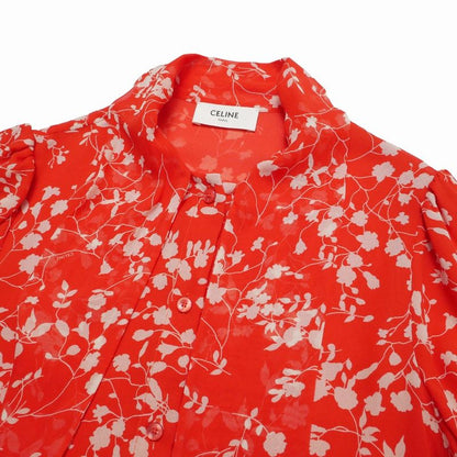 Celine Blouse 34 Hedi Slimane Era All Silk Bowtie Ribbon