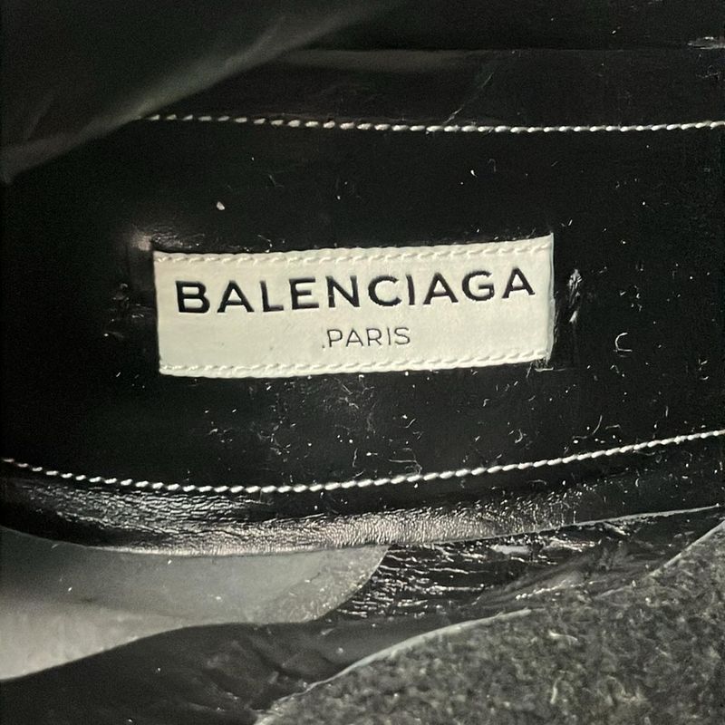 Balenciaga Long Boots 39 Black Leather