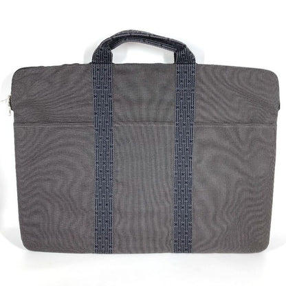 Hermes Handbag Flat Big Business Bag Canvas Gray