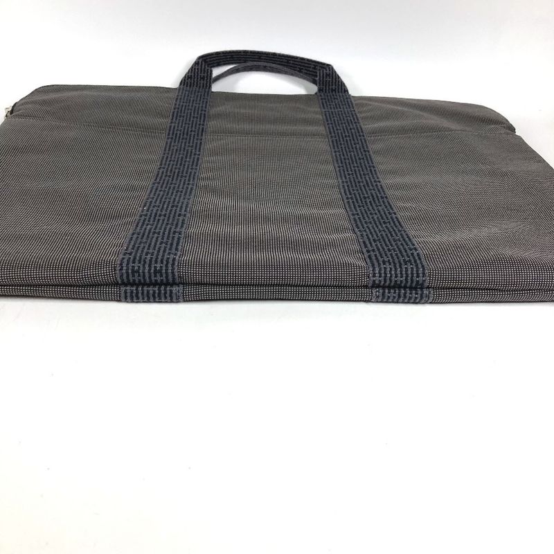 Hermes Handbag Flat Big Business Bag Canvas Gray