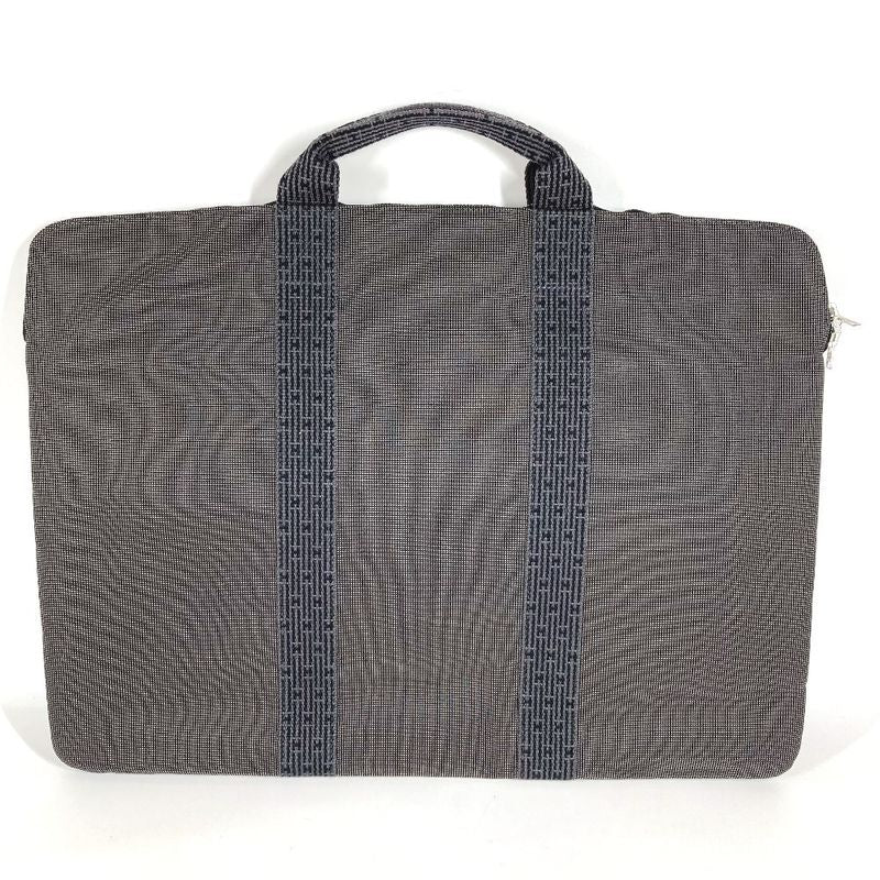 Hermes Handbag Flat Big Business Bag Canvas Gray