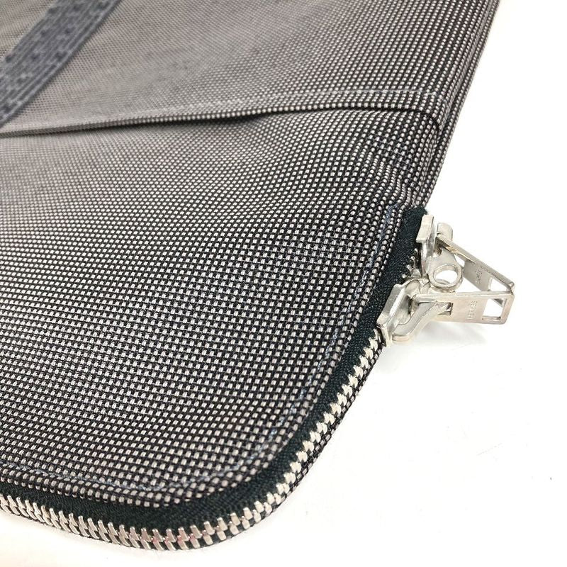 Hermes Handbag Flat Big Business Bag Canvas Gray