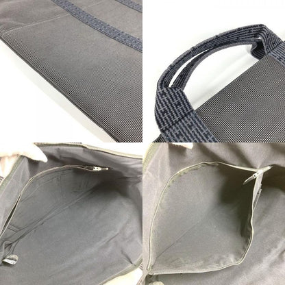 Hermes Handbag Flat Big Business Bag Canvas Gray
