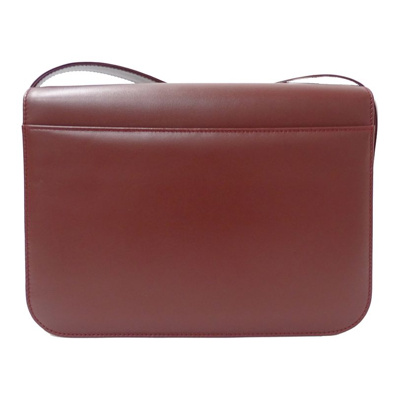 Cartier Shoulder Bag Must Have Leather Bordeaux Wine Red Going Out Crossbody