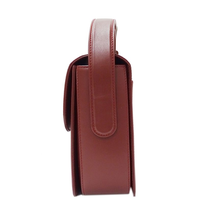 Cartier Shoulder Bag Must Have Leather Bordeaux Wine Red Going Out Crossbody