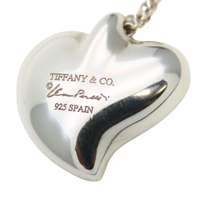 Tiffany & Co Necklace Curved Heart Silver Elsa Peretti