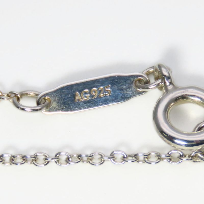 Tiffany & Co Necklace Return to Round Heart Silver Blue Pendant