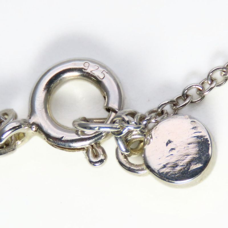 Tiffany & Co Necklace Return to Round Heart Silver Blue Pendant