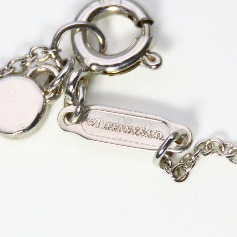 Tiffany & Co Necklace Return to Round Heart Silver Blue Pendant