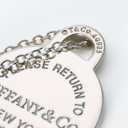Tiffany & Co Necklace Return to Round Heart Silver Blue Pendant