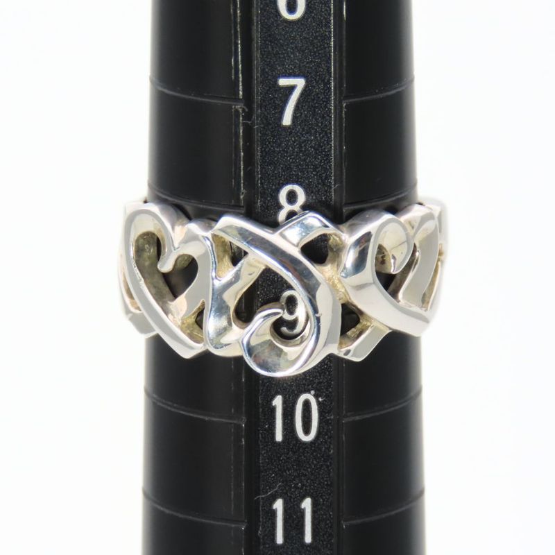 Tiffany & Co Ring Loving Heart Triple Silver Paloma Picasso