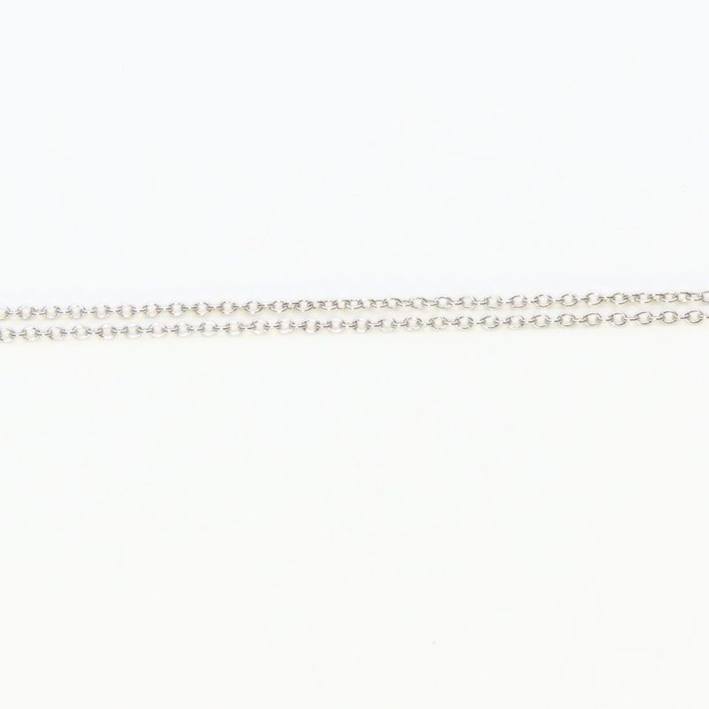 Tiffany & Co Necklace Return to Double Heart Silver Blue Mini Pendant