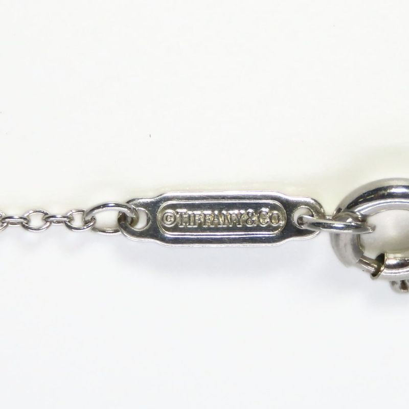 Tiffany & Co Necklace Return to Double Heart Silver Blue Mini Pendant