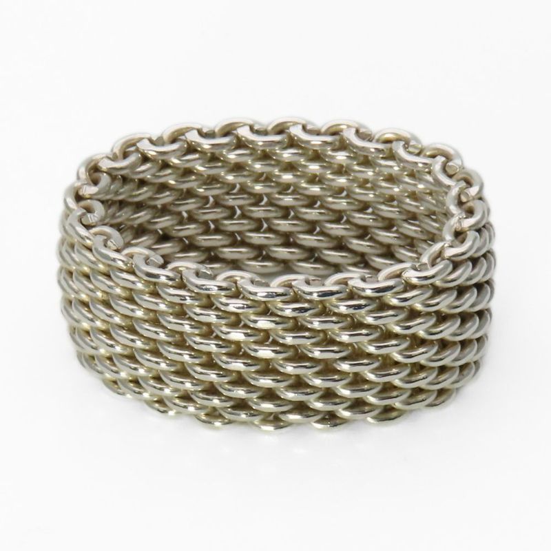 Tiffany & Co Ring Somerset Silver Mesh