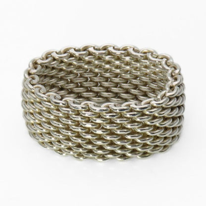 Tiffany & Co Ring Somerset Silver Mesh