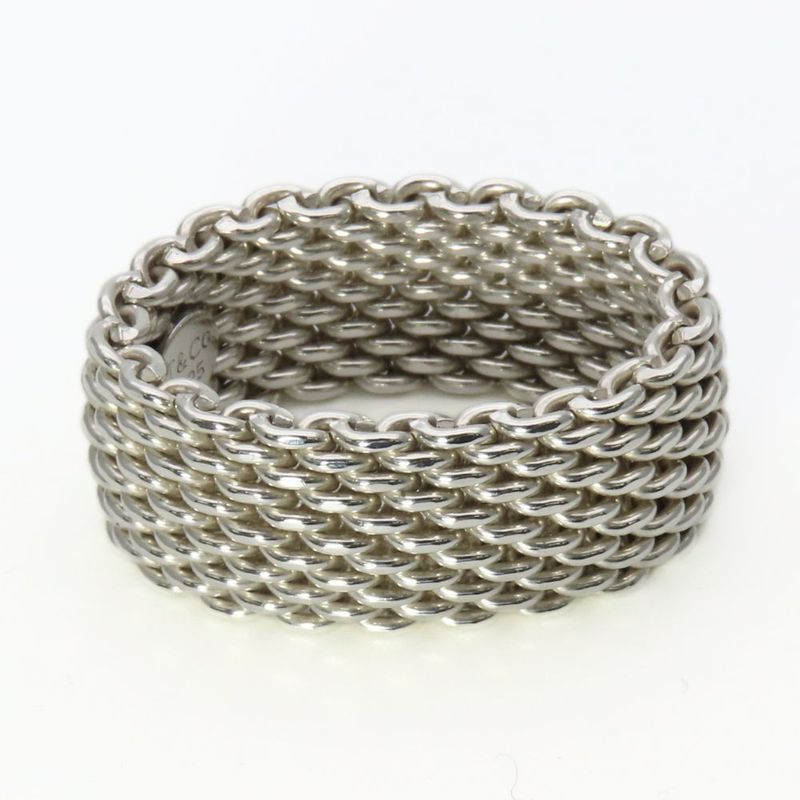 Tiffany & Co Ring Somerset Silver Mesh