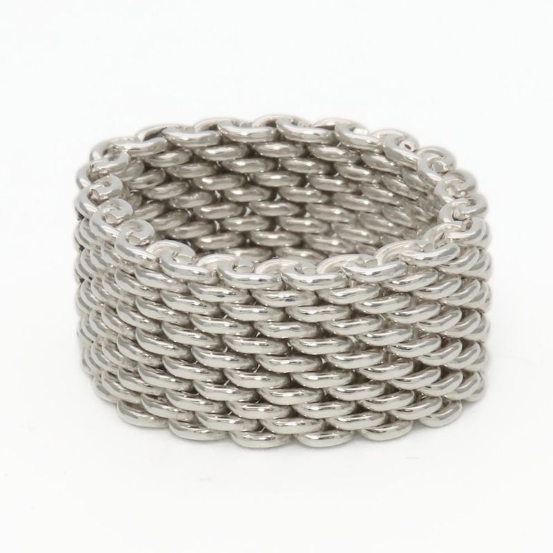 Tiffany & Co Ring Somerset Silver Mesh