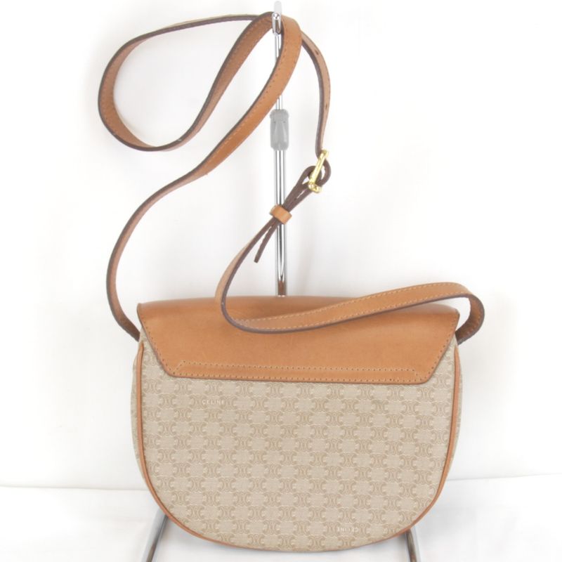 Celine Macadam Round Shoulder Bag
