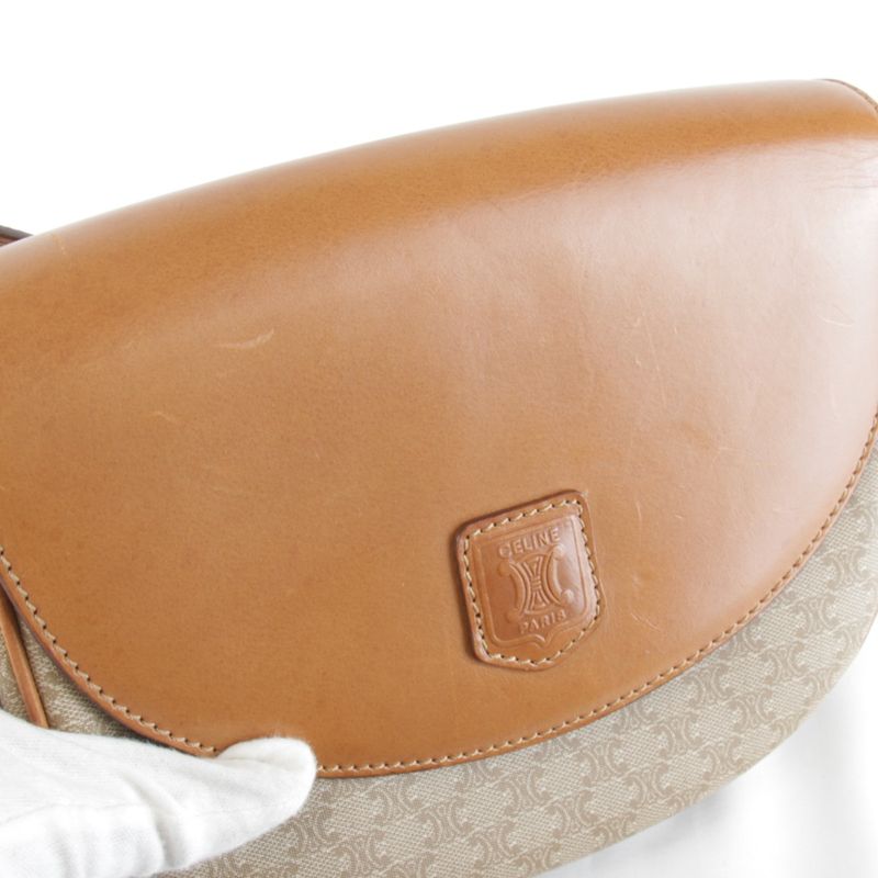 Celine Macadam Round Shoulder Bag