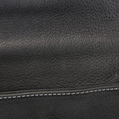 Tiffany & Co Turnlock Shoulder Bag Leather Black