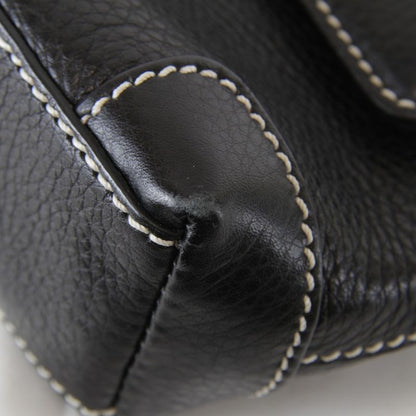Tiffany & Co Turnlock Shoulder Bag Leather Black