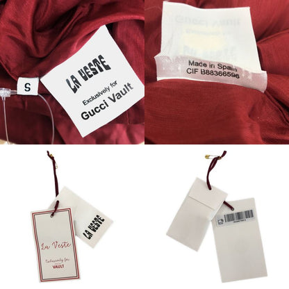 Gucci Vault la Veste Custom Velvet Tuck Gathered Belted Dress