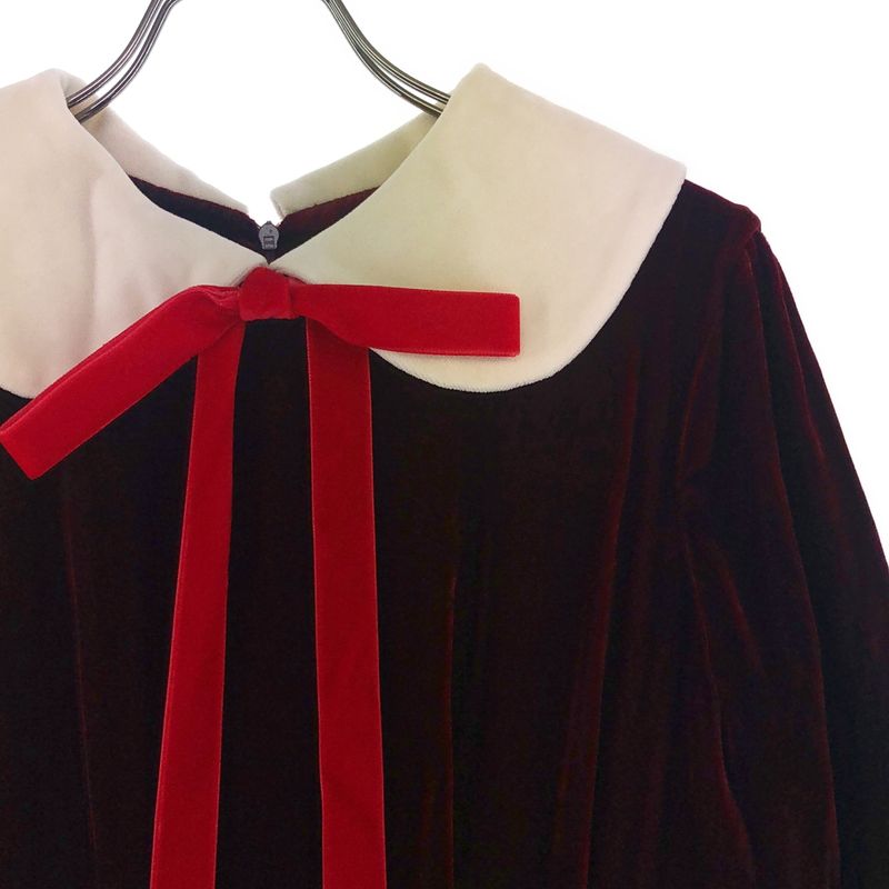Gucci Vault la Veste Custom Velvet Tuck Gathered Belted Dress