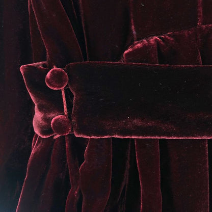 Gucci Vault la Veste Custom Velvet Tuck Gathered Belted Dress