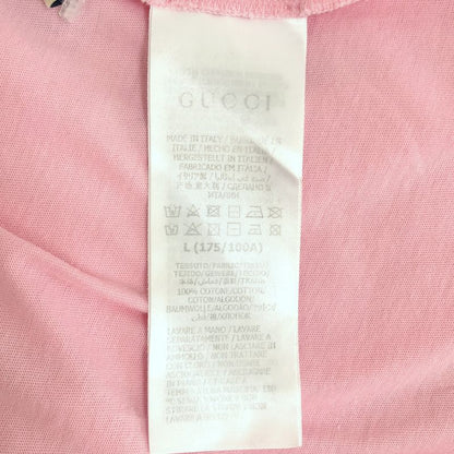 Gucci Inter Locking Star Print T-Shirt L Pink