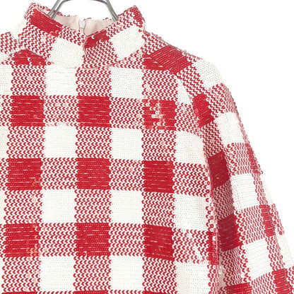 Gucci Vault la Veste Custom Sequin Check Dress S White Red