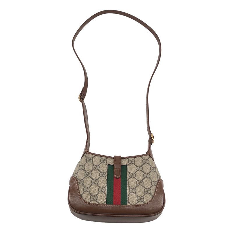 Gucci Jackie GG Supreme Shoulder Bag Beige