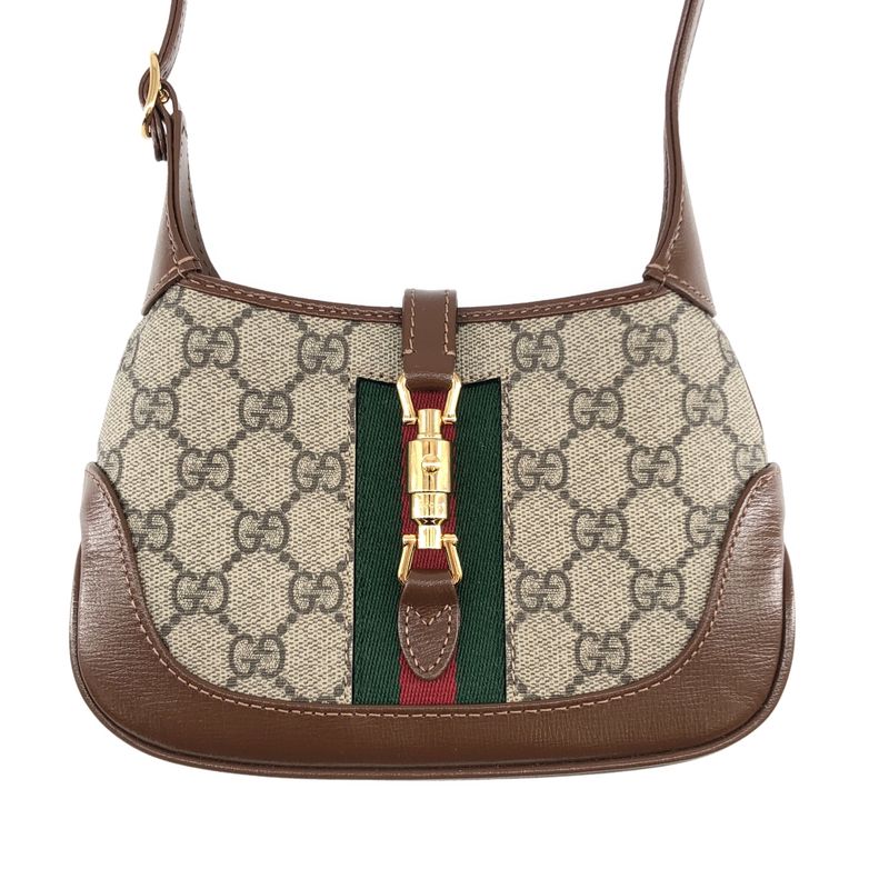 Gucci Jackie GG Supreme Shoulder Bag Beige