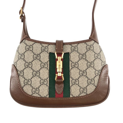 Gucci Jackie GG Supreme Shoulder Bag Beige