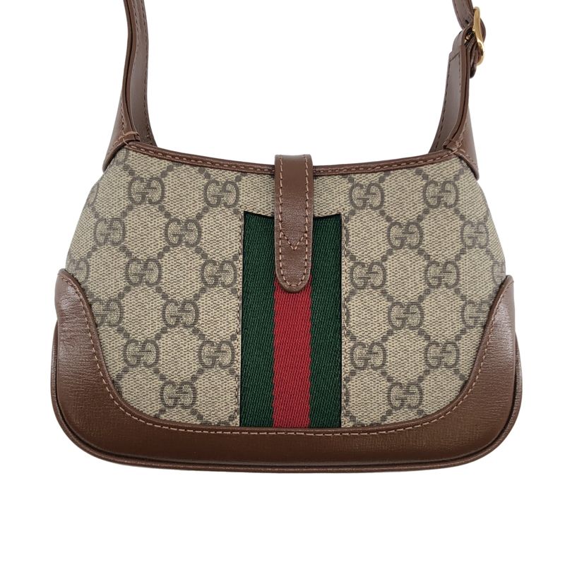 Gucci Jackie GG Supreme Shoulder Bag Beige
