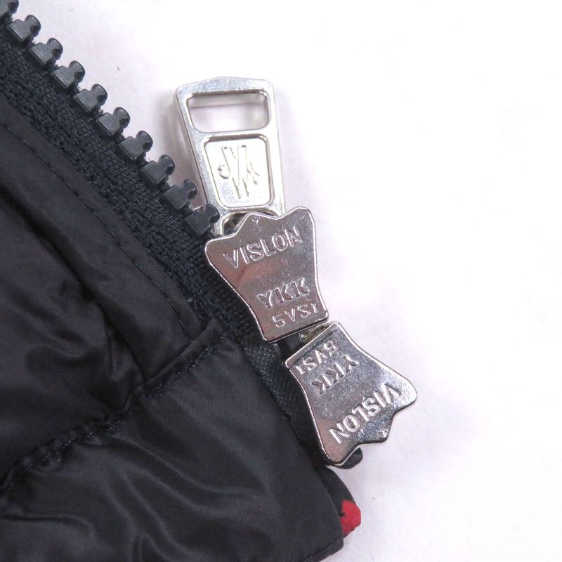 Moncler Frioland Logo Rubber Patch All Over Pattern Hooded Down Jacket Red