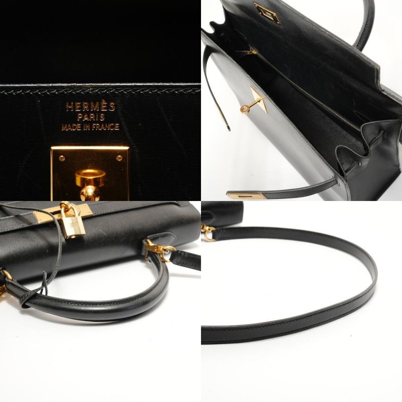 Hermes Handbag Kelly 35 Box Calf
