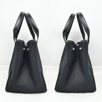 Balenciaga Navy Cabas S Canvas Black Tote Hand