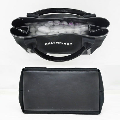 Balenciaga Navy Cabas S Canvas Black Tote Hand